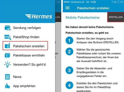 paket Hermes online ausdrucken